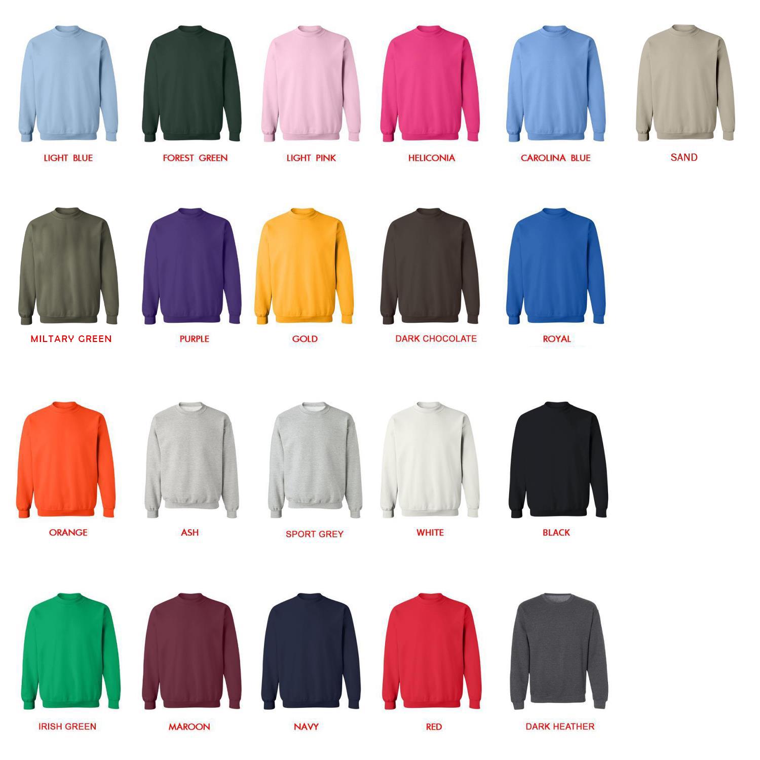 sweatshirt color chart - Sleep Token UK Shop