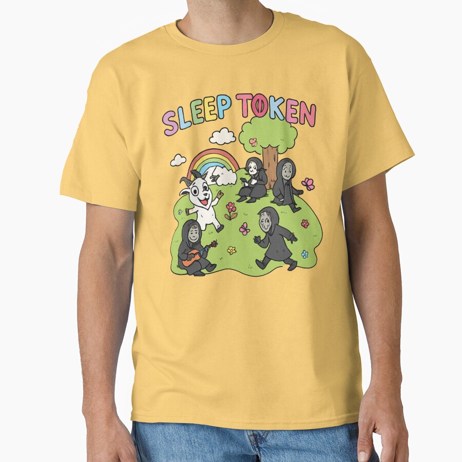 Sleep Token Cute Reaper Garden Scene T-shirt - Image 6