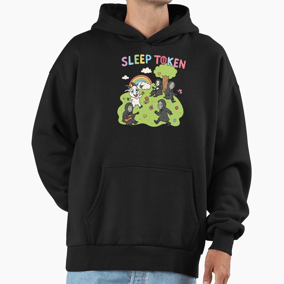 Sleep Token Cute Reaper Garden Scene Hoodie - Image 3