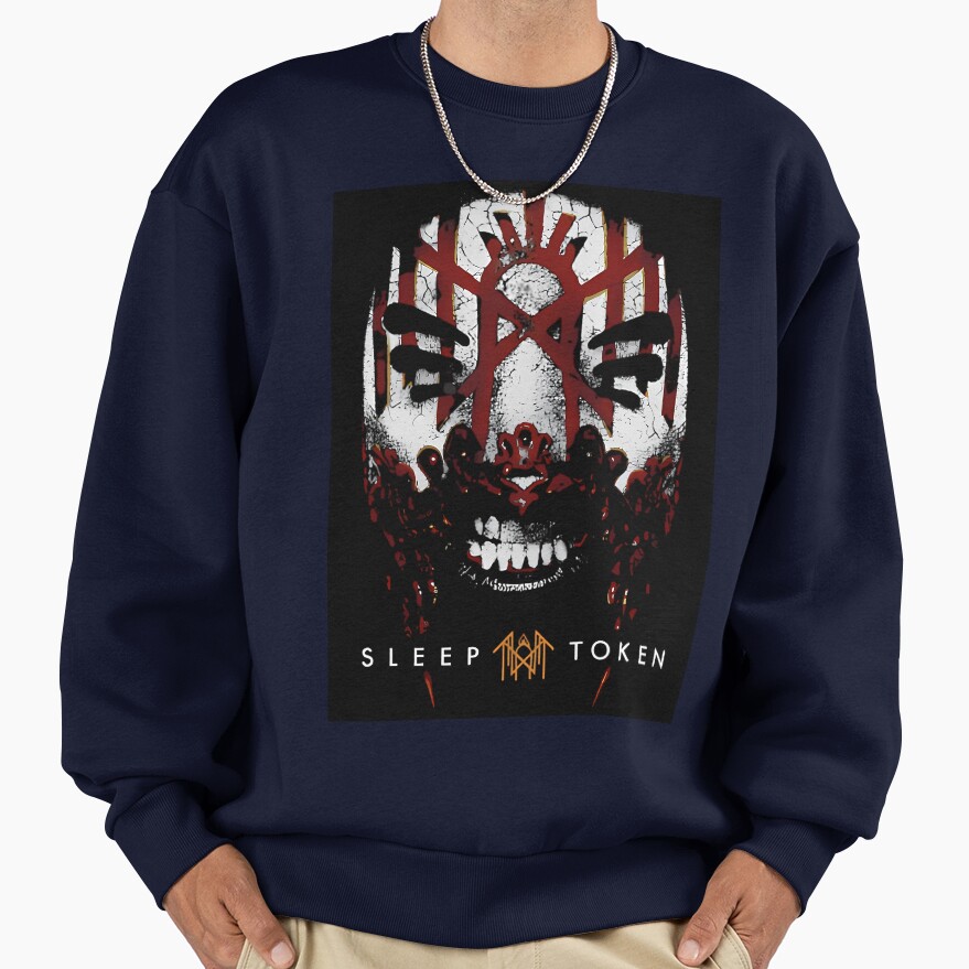 Sleep Token Vessel Mask Design Sweatshirt - Image 5