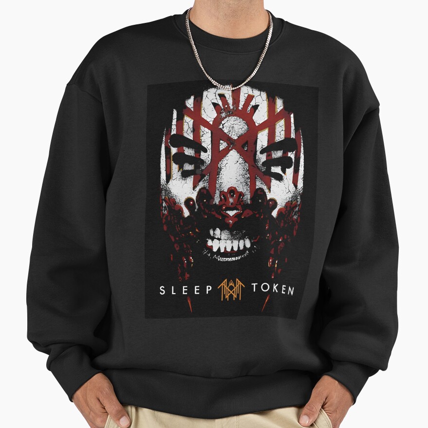 Sleep Token Vessel Mask Design Sweatshirt - Image 3