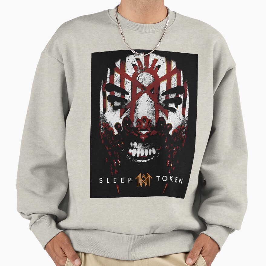 Sleep Token Vessel Mask Design Sweatshirt - Image 4
