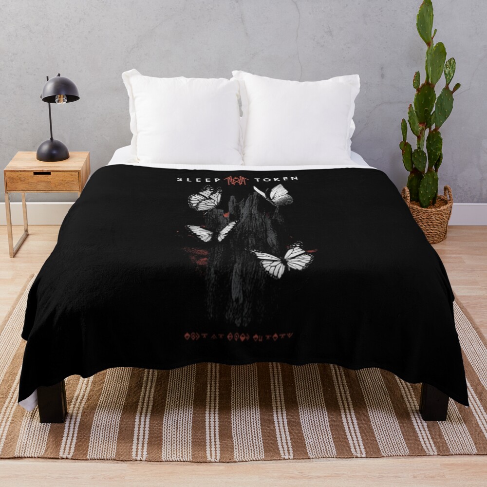 Sleep Token Take Me Back To Eden Throw Blanket