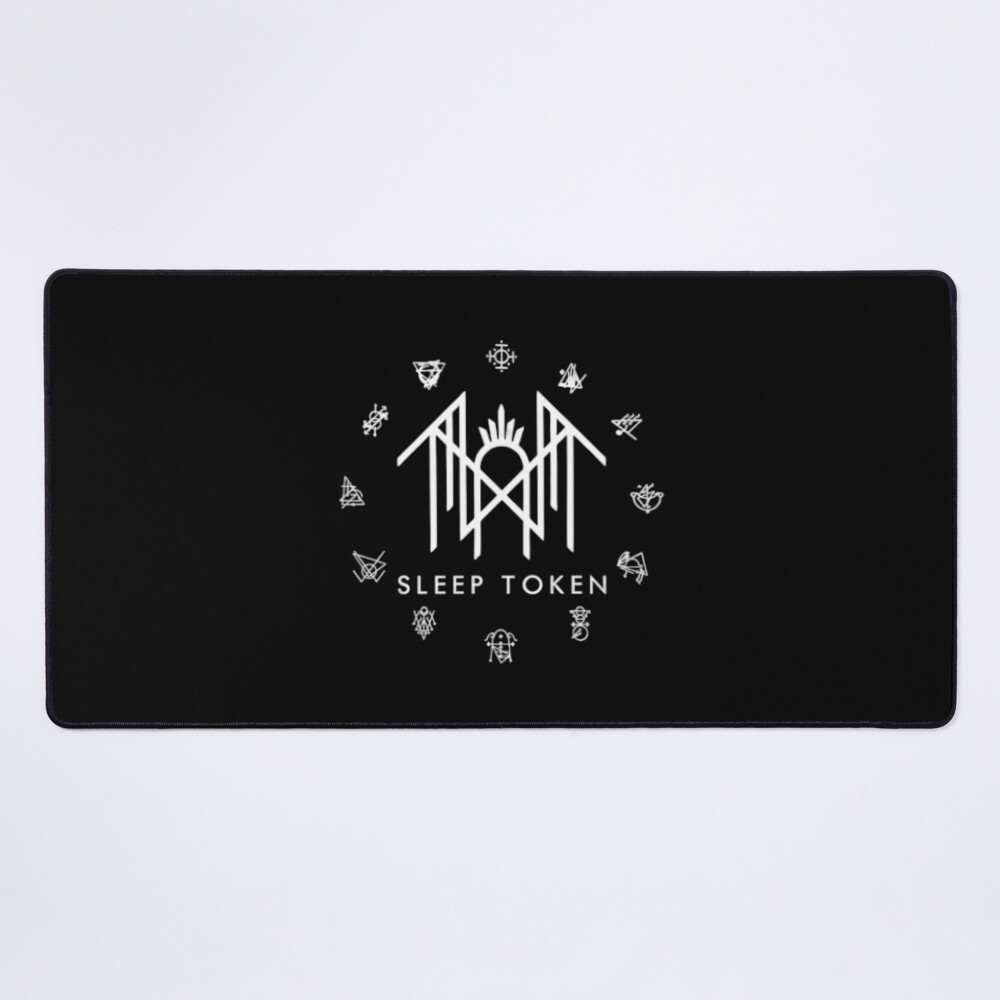 Metal Band Logo White Color Mouse Pad