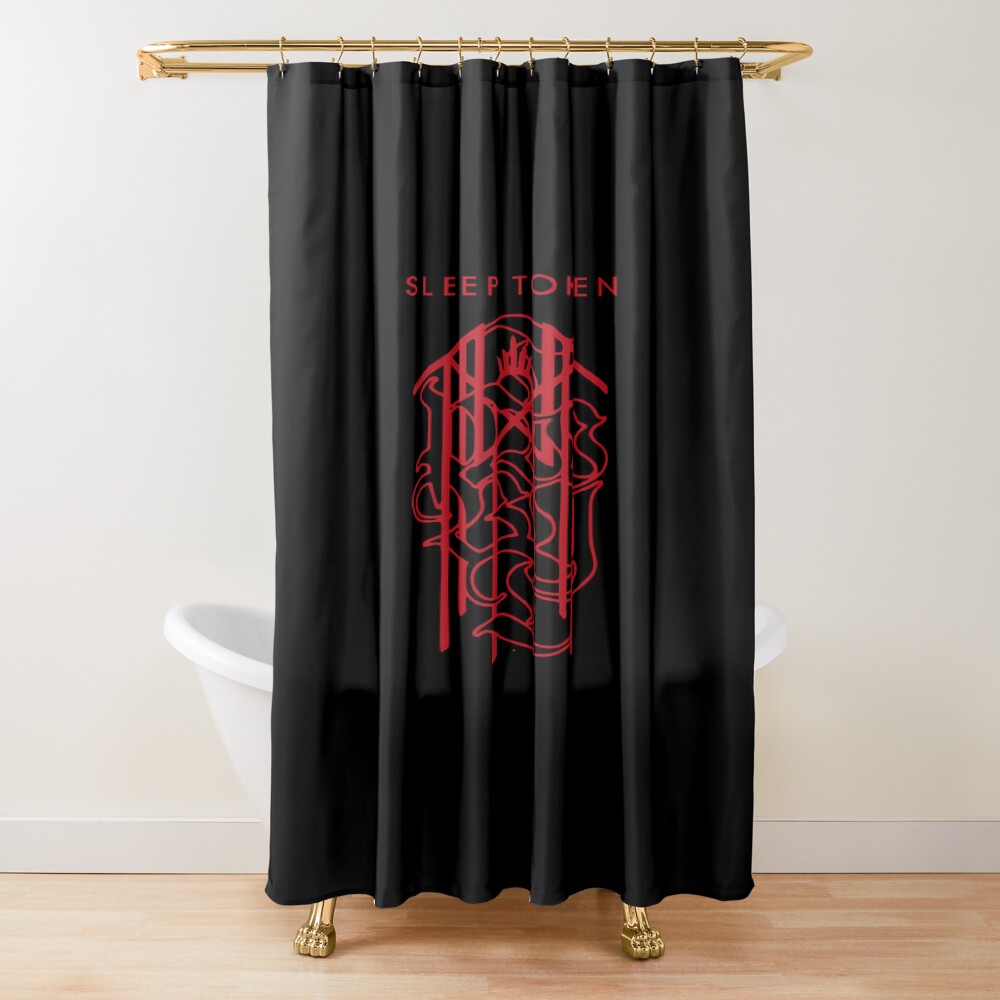 Metal Band Sleep Token Design Shower Curtain