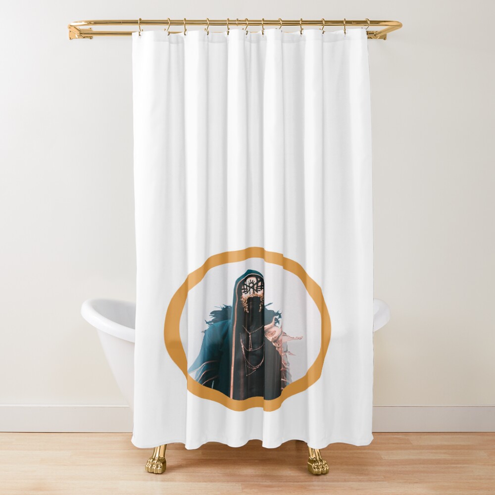Vessel Stick To Me Emblem Shower Curtain
