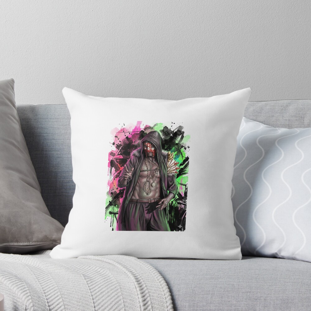 Sleep Token In Colors Throw Pillow