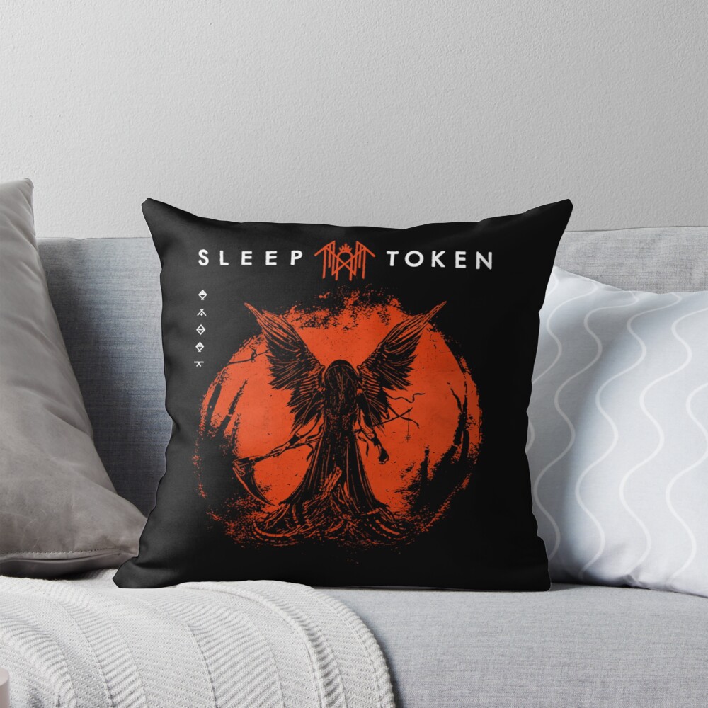Sleep Token Slash Take Me Back Progressive Metal Throw Pillow